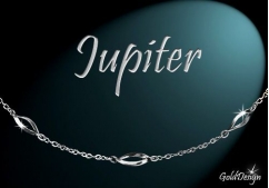 Jupiter - náramek rhodium